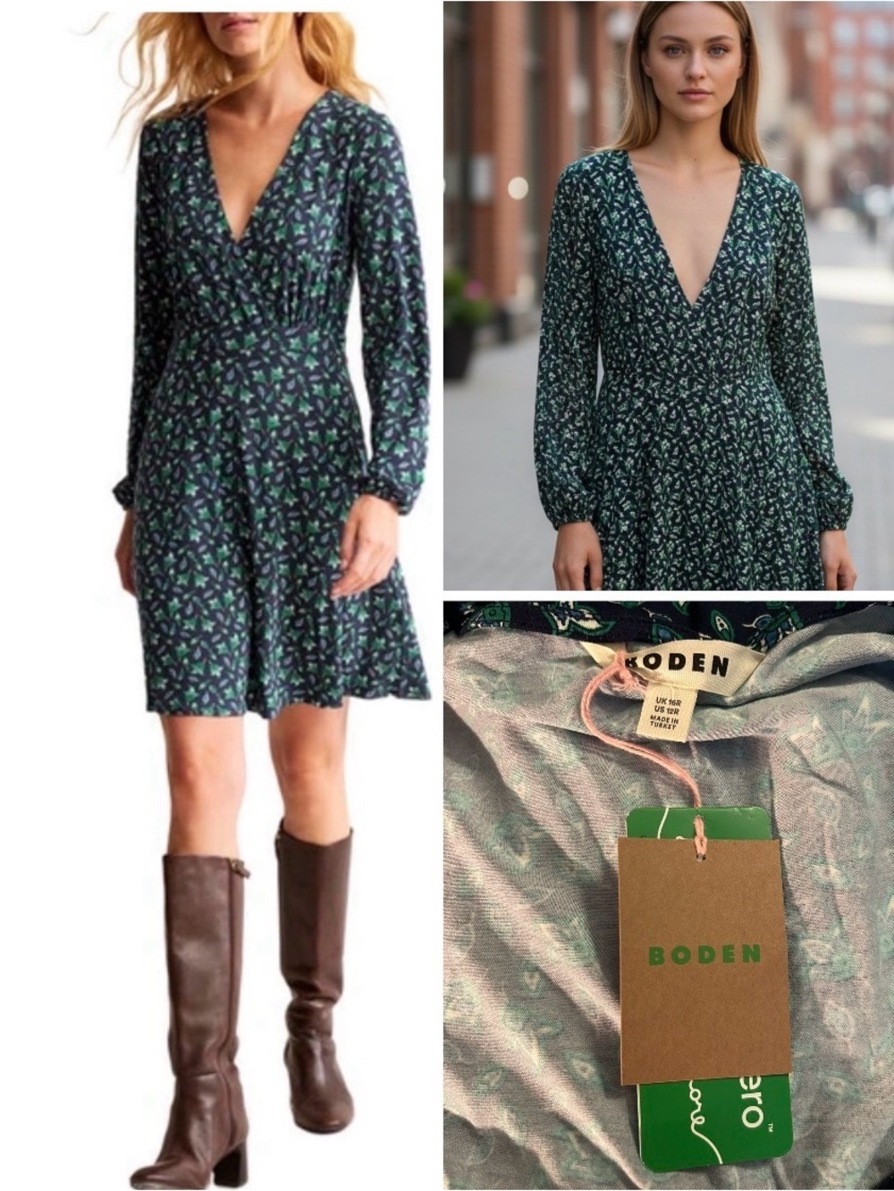 Boden NWT Willow jersey dress